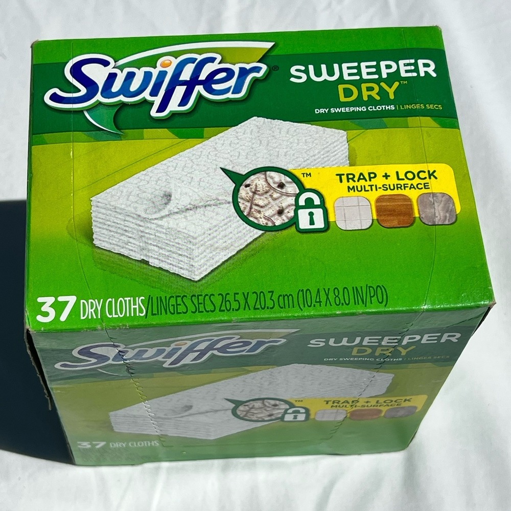 Swiffer Sweeper 37-CT DRY SWEEPING CLOTHS Multi Surface Mop Pad Refill Unscented